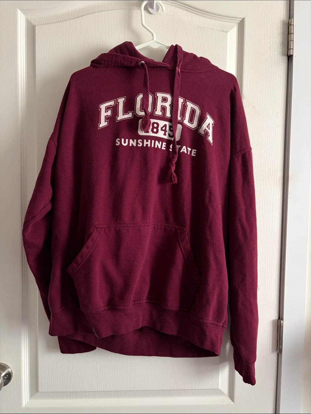 Women’s Crewneck Hoodie Sweatshirt - Maroon Florida Graphic